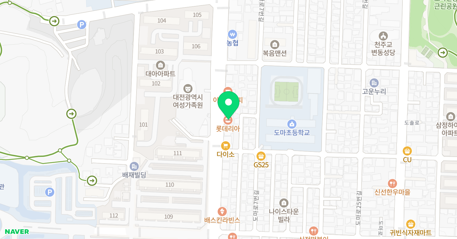 스마트해법영어 강샘 수학학원 위치