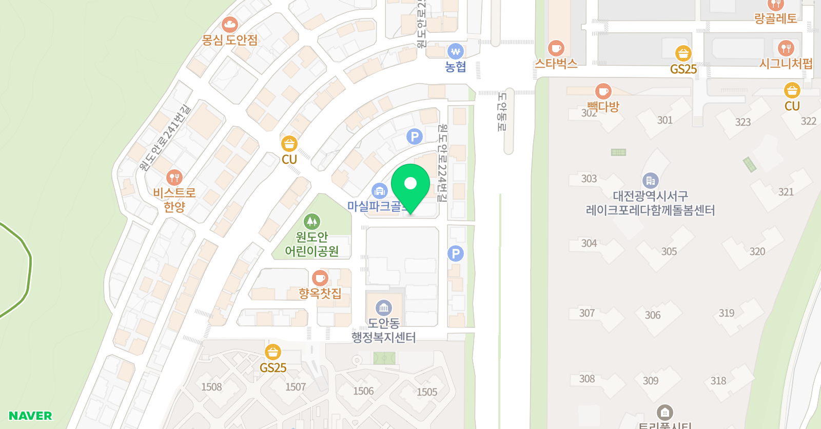 음악 줄넘기 점핑클럽 도안센터 위치