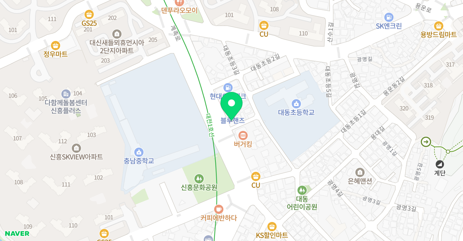 수학 영어 자신감 학원 위치