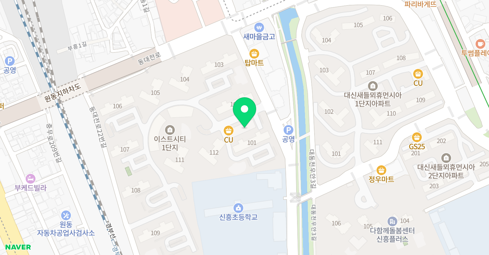 신흥칸타빌레 음악학원 위치