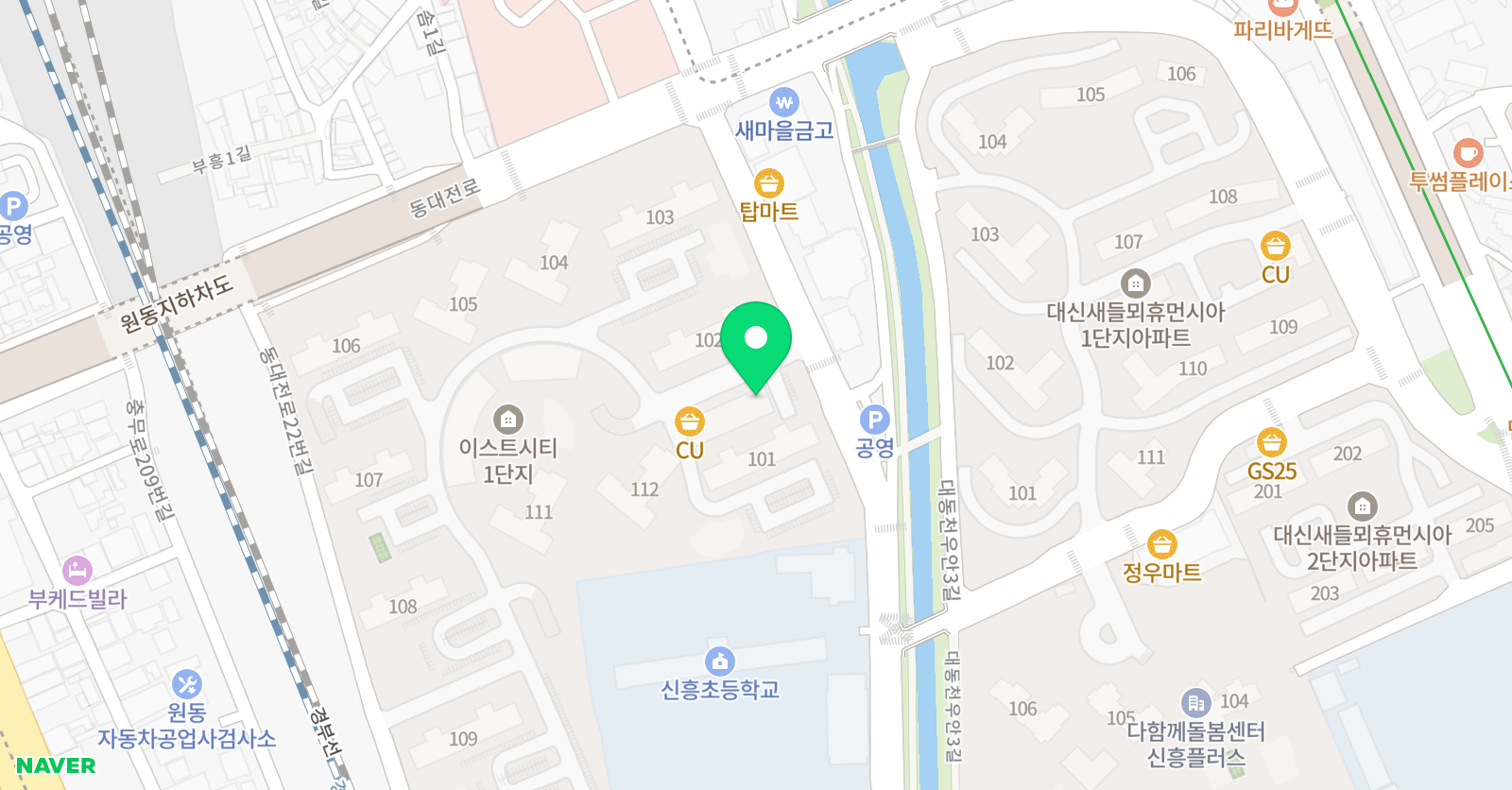 대치나무 수학학원 대치점 위치
