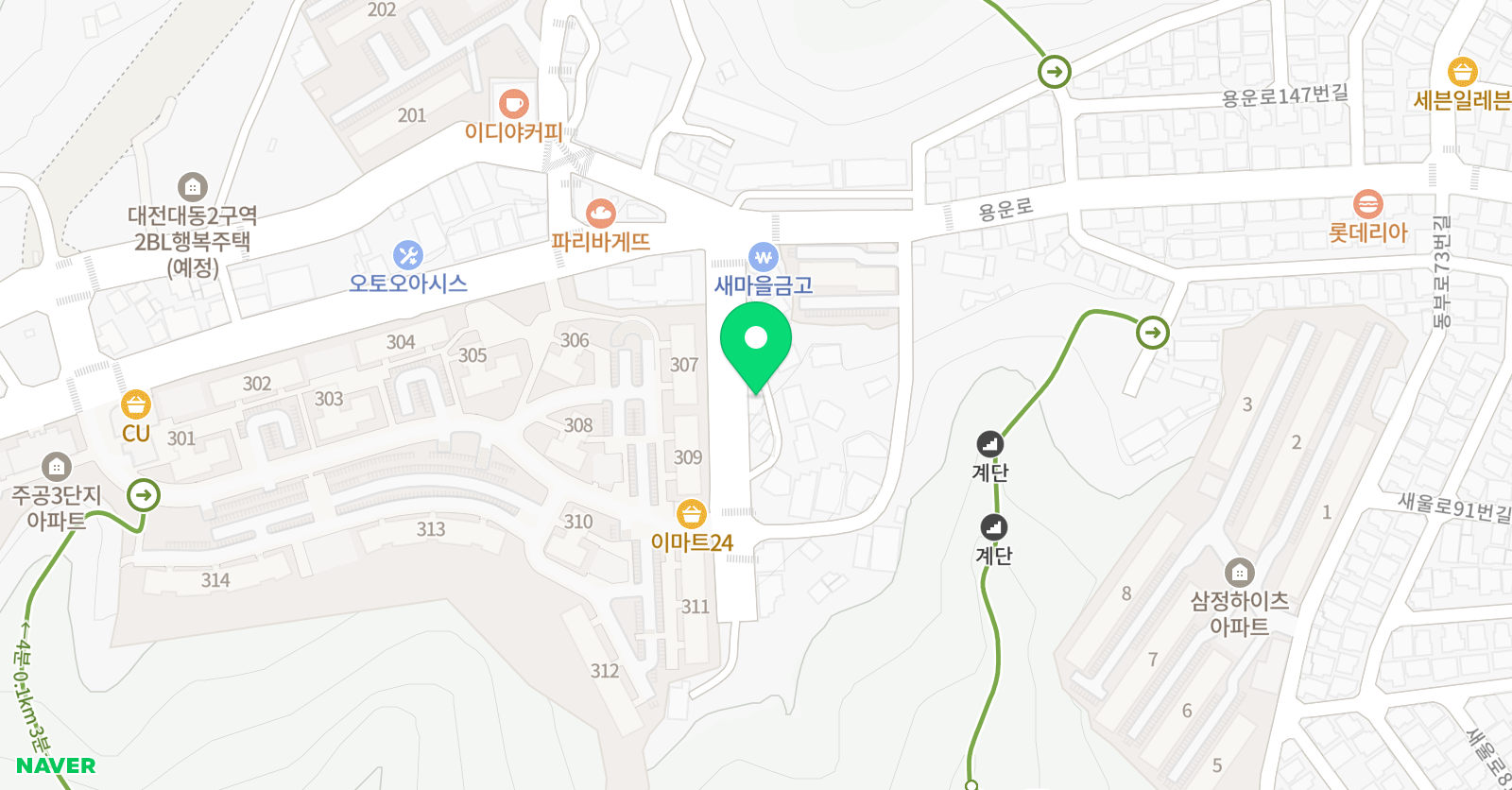 설아트미술학원 무용학원 위치