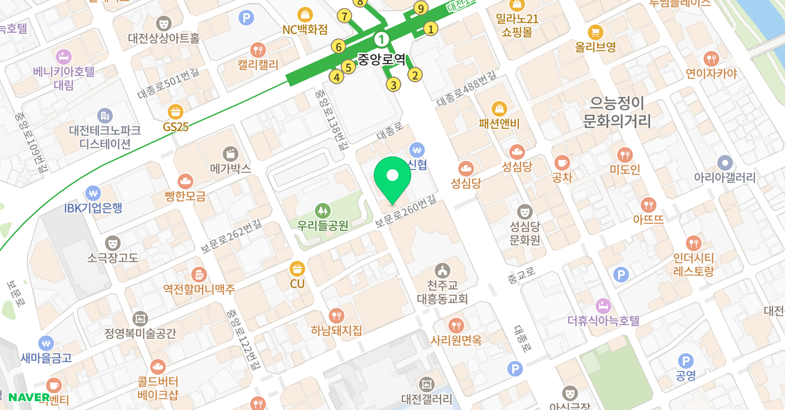 지비아카데미 학원 위치