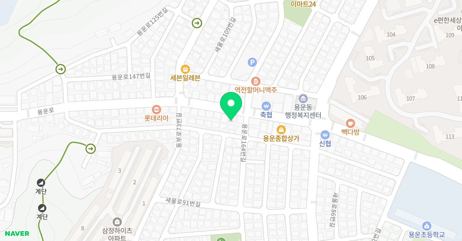 우리속셈 학원 위치