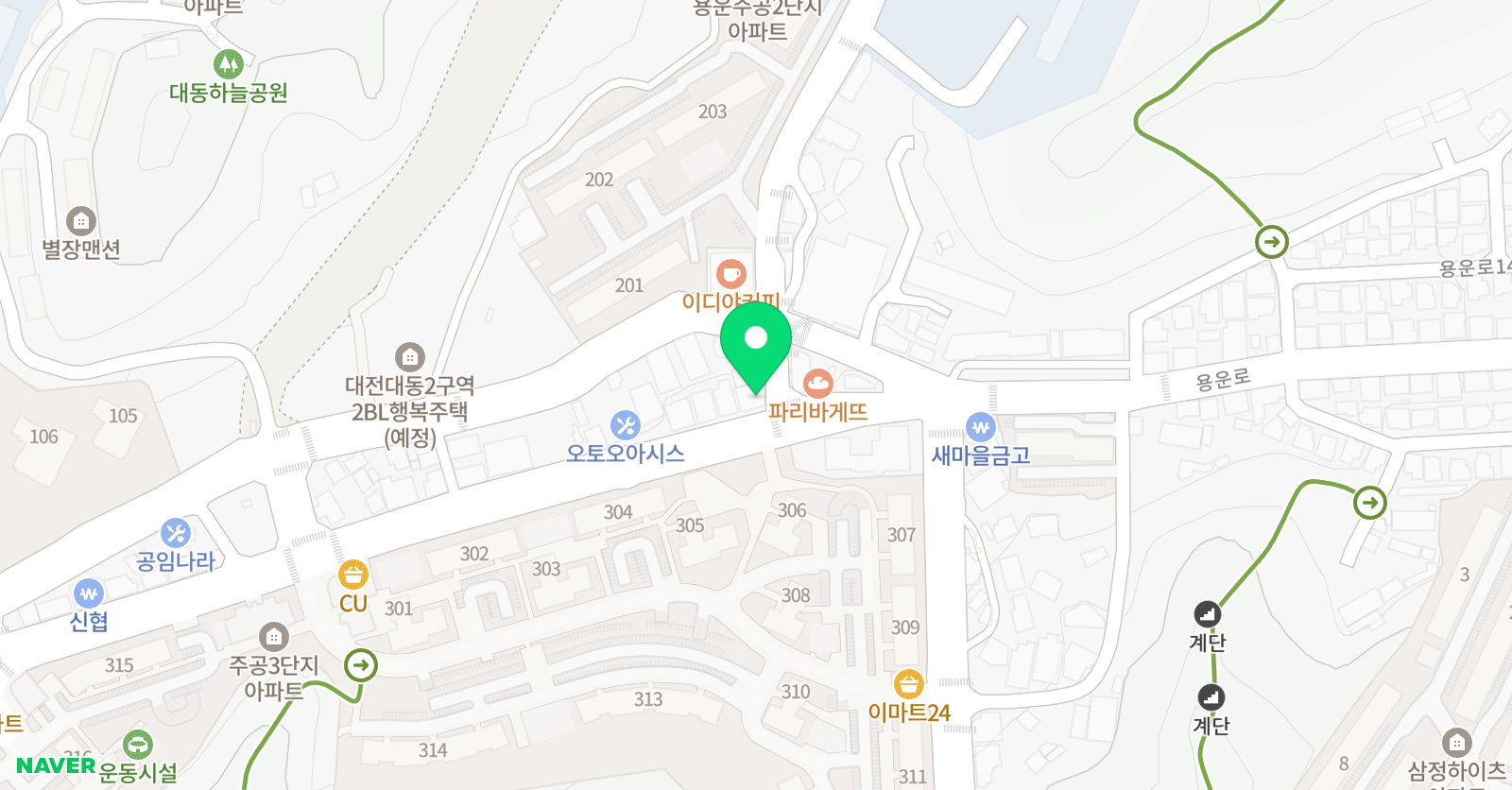 뮤엠 영어 용방영재점 위치