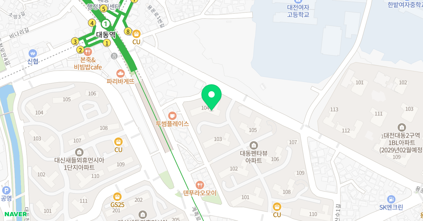 기탄사고력교실 대동펜타뷰점 위치