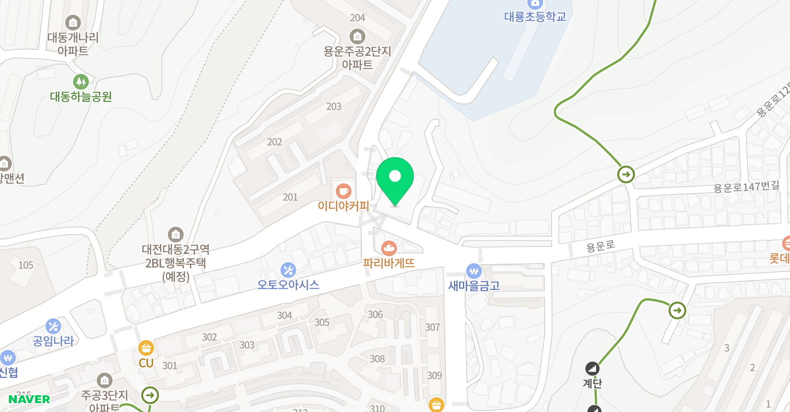 YU 용운 영수학원 위치
