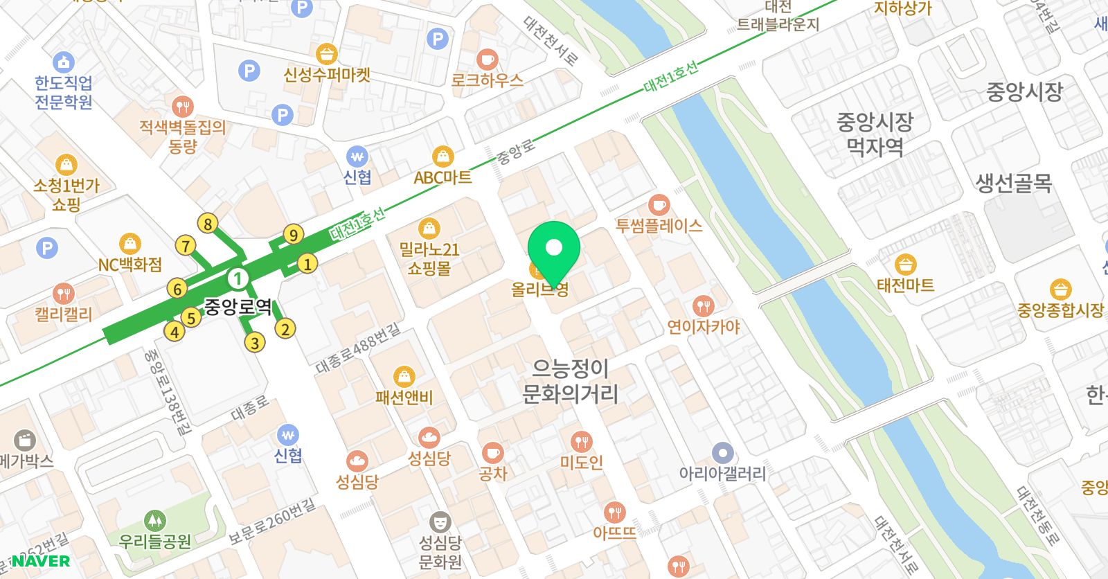 춤쟁이 댄스보컬 아카데미학원 위치