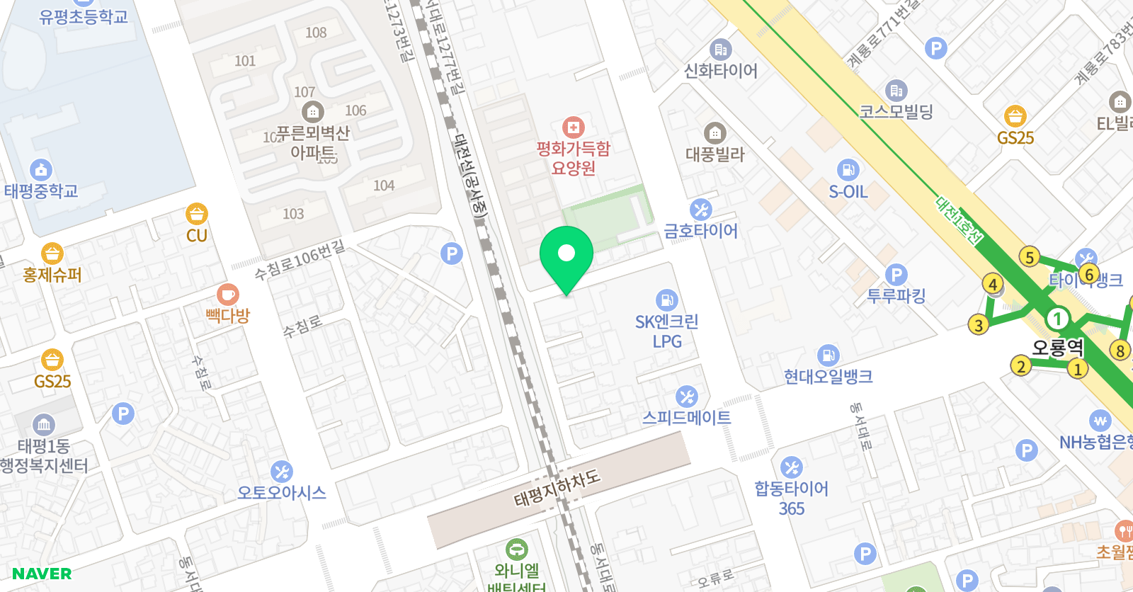 140키즈 수영장 오류점 위치