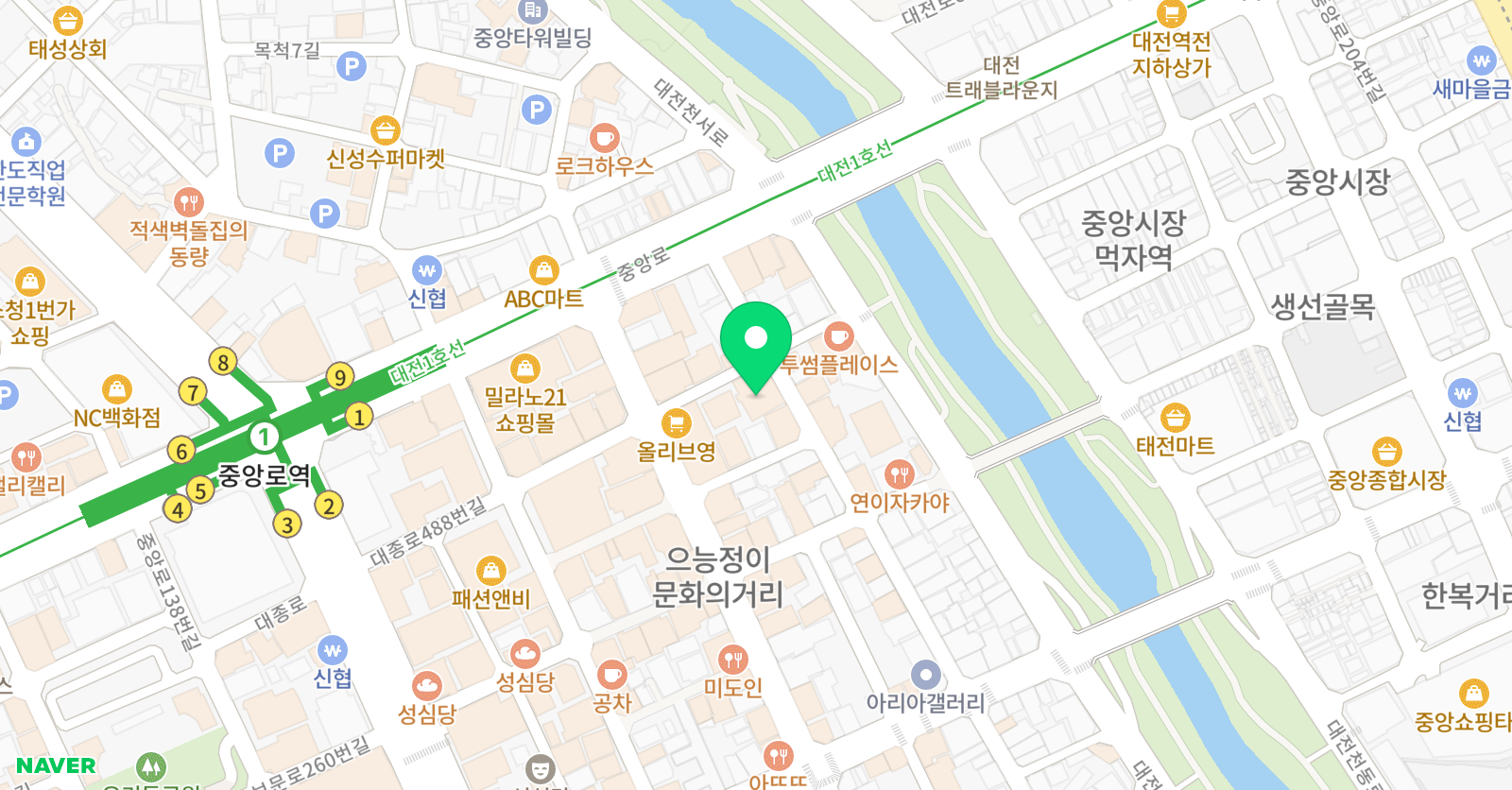 더댄스보컬 학원 위치