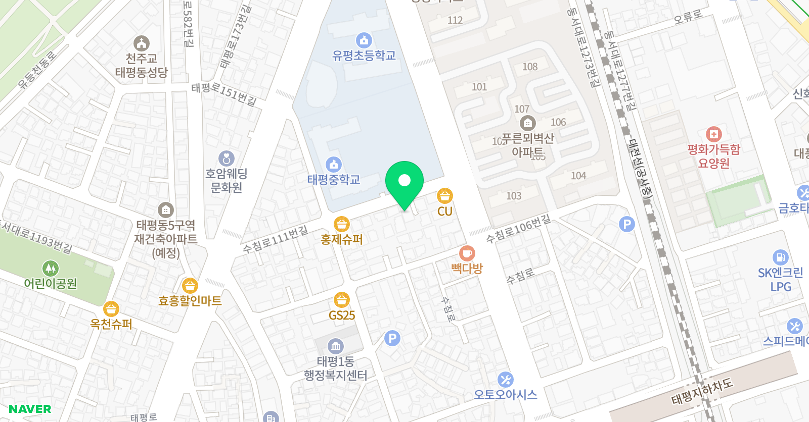 비상아이비츠 태평학원 위치