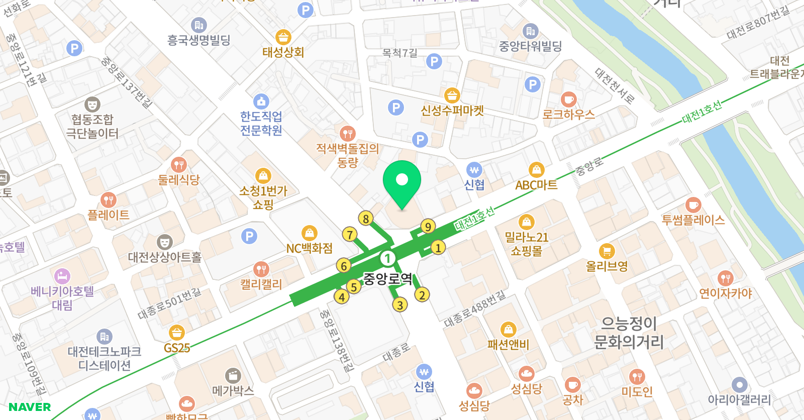 본스타트레이닝센터 대전캠퍼스 위치