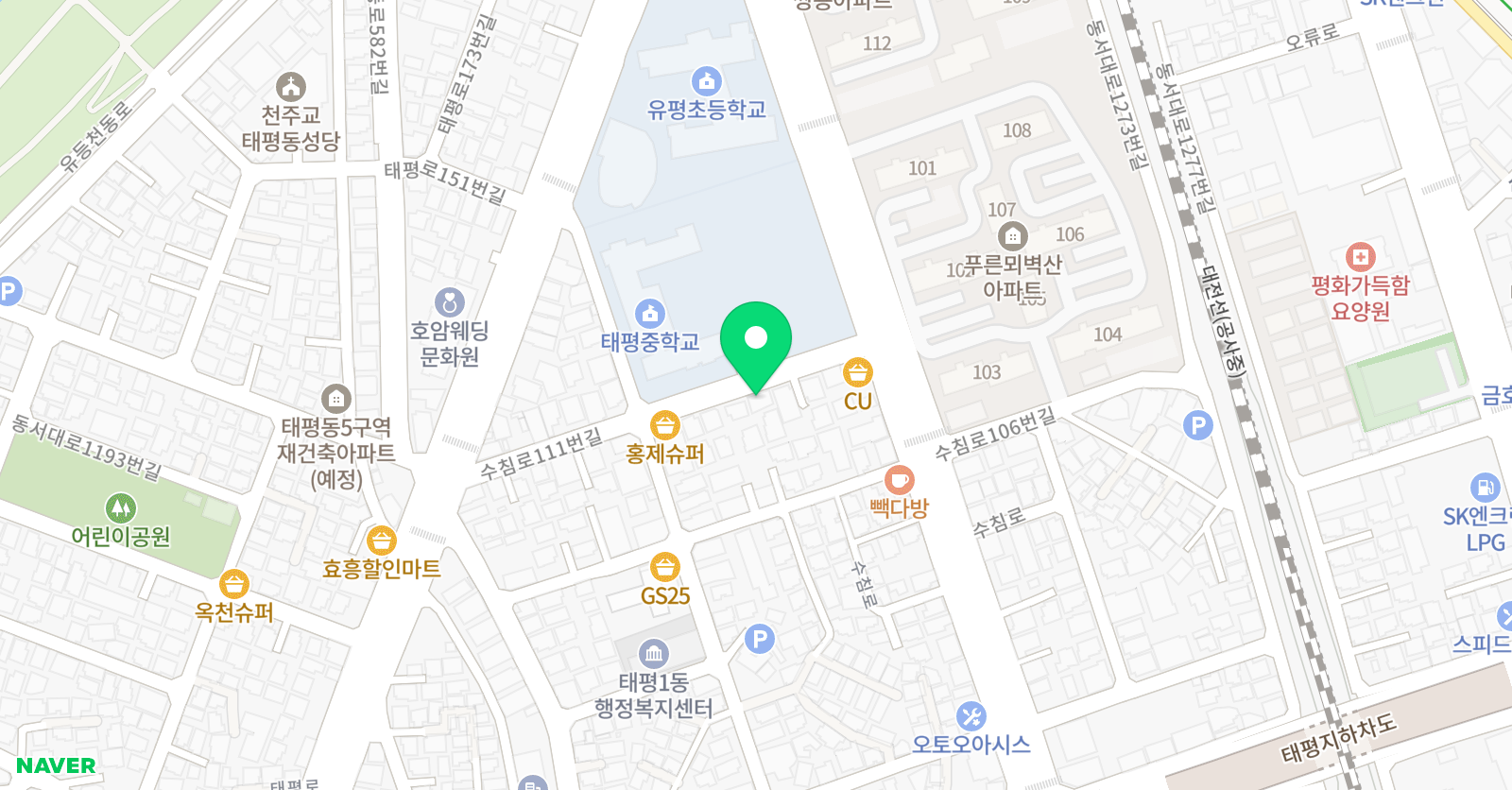 프렌잉글리시 태평리치캠퍼스 위치