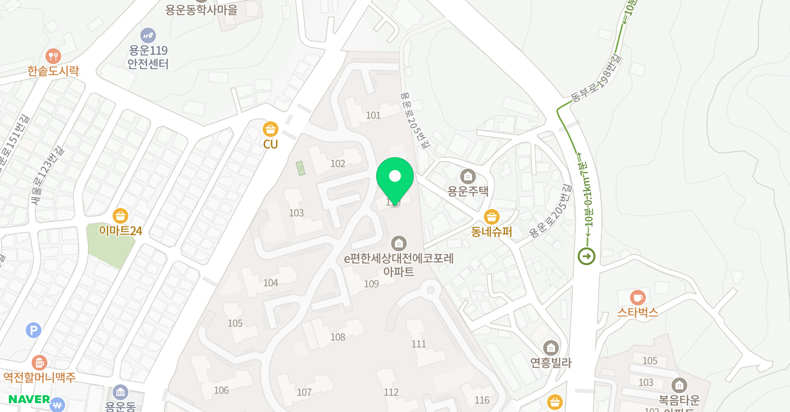 플라톤 독서토론논술 용운에코라온 공부방 위치