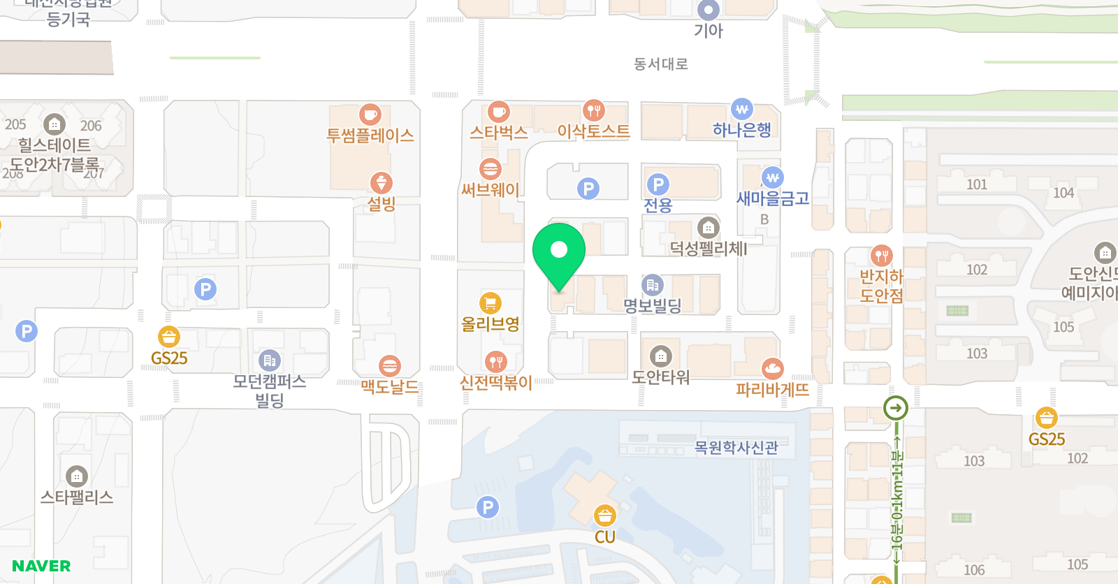 JM 댄스보컬연기학원 위치