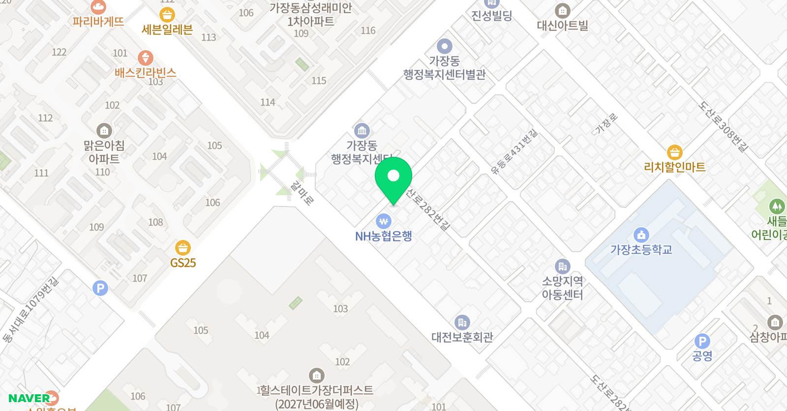 뮤엠 영어 가장점 위치