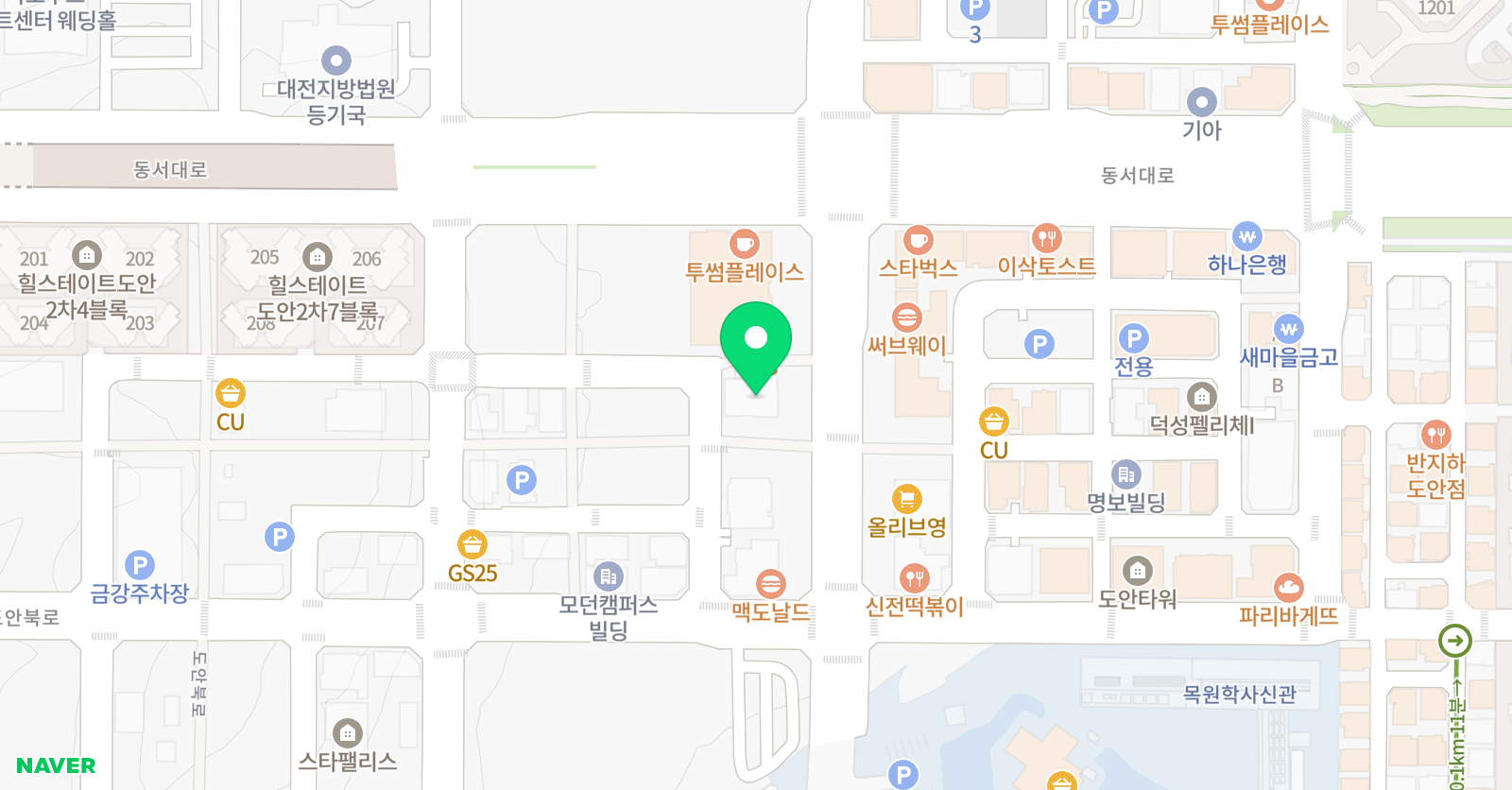 그림아트스튜디오 대전도안원 위치
