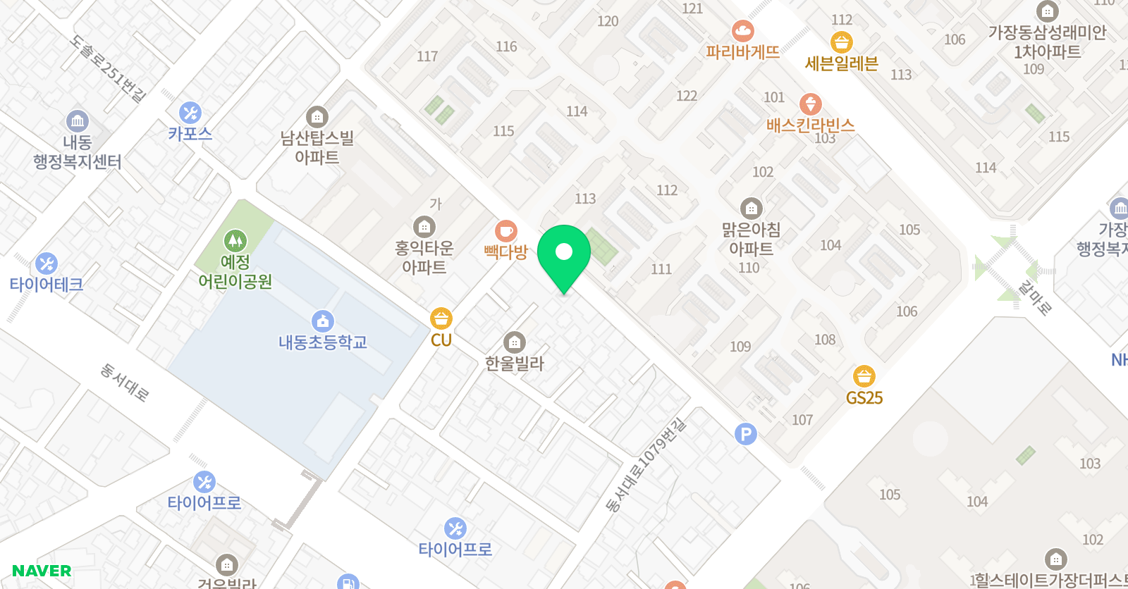 서진수학 위치