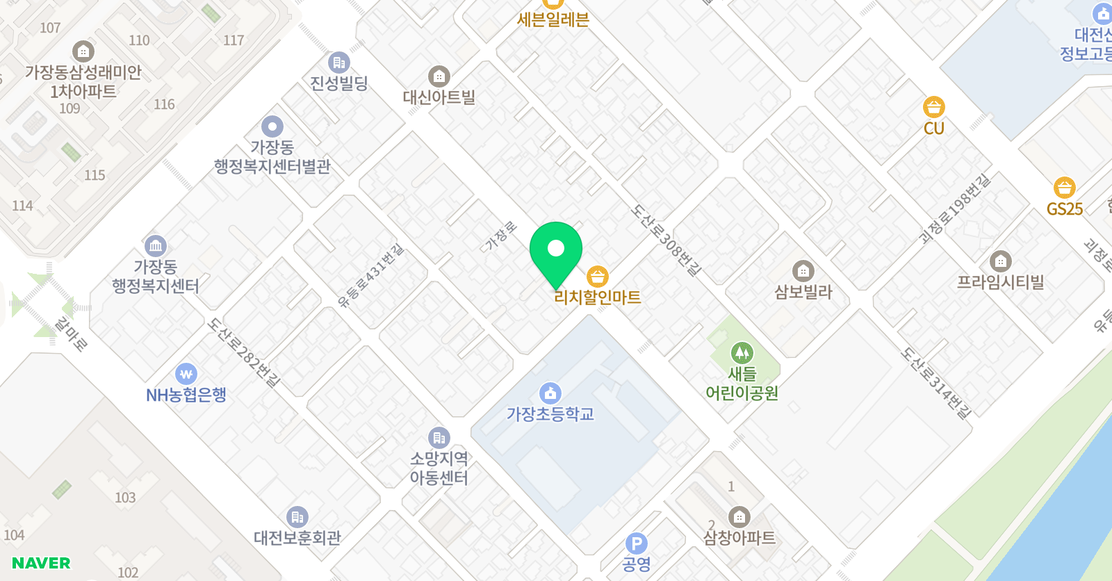 아랑 태권도 위치