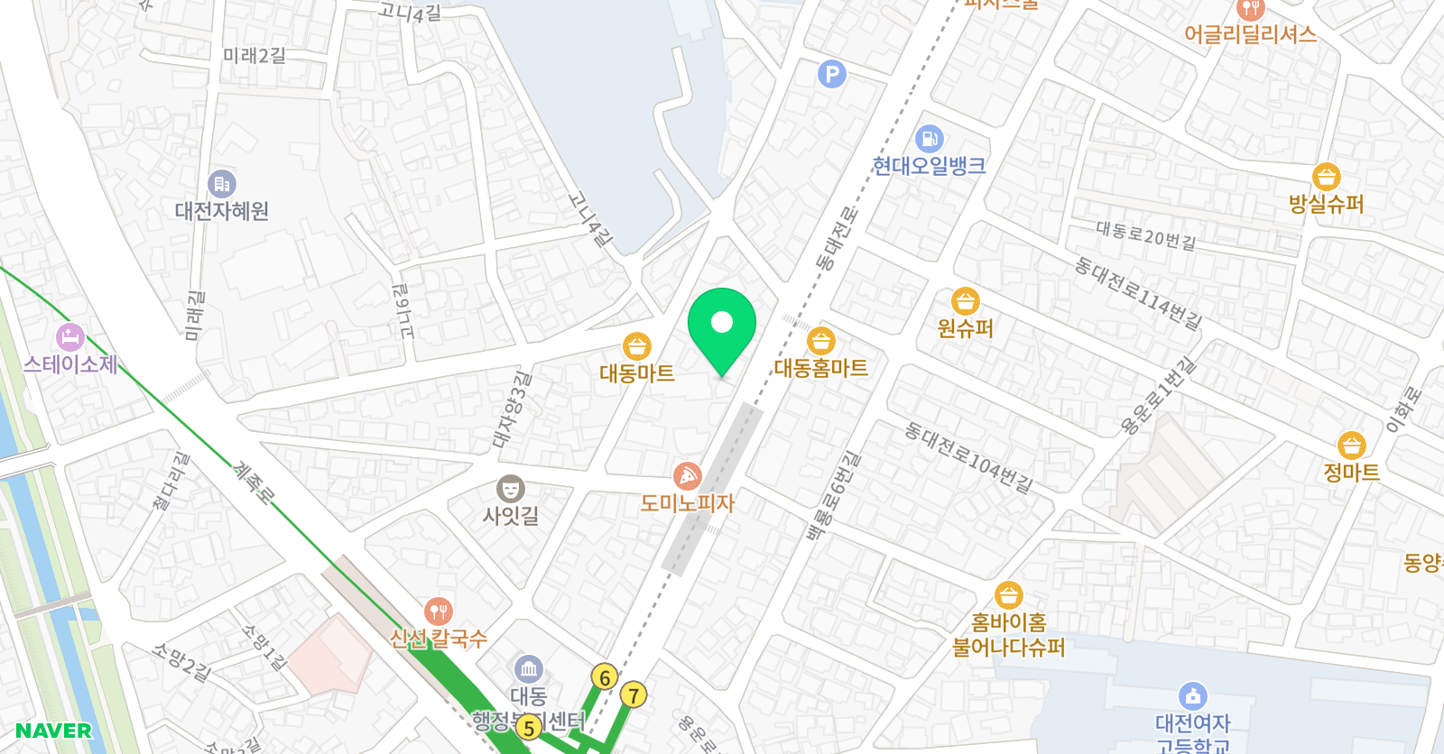 이앤엠 영수전문학원 위치