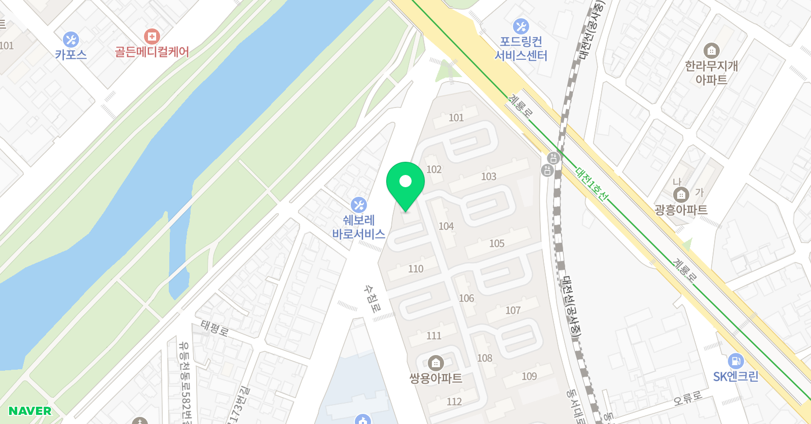 뮤엠 영어 유등마을교습소 위치