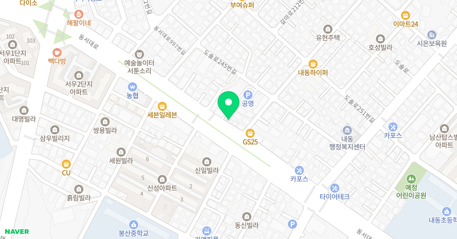 아티움 미술 위치