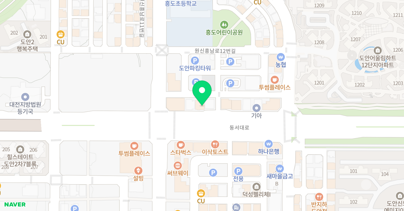 EiE 고려대 어학원 대전도안캠퍼스 위치