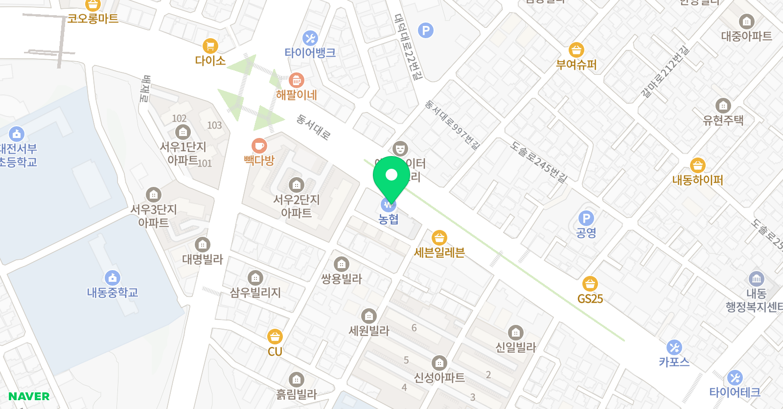 미래 학원 위치