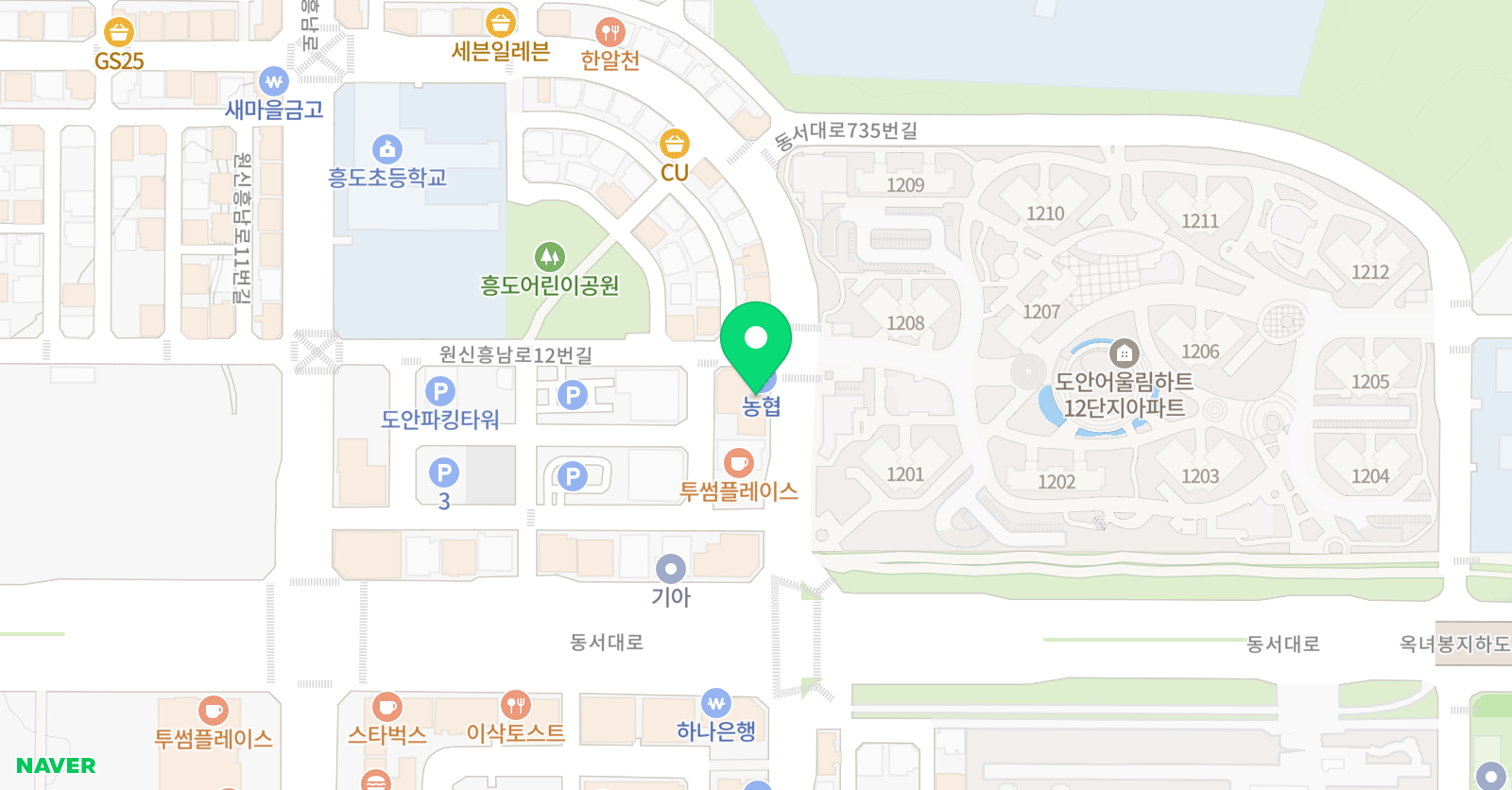 용인대흥도 태권도 위치