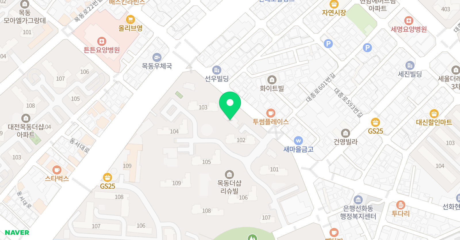 영어의정원 영어교습소 위치