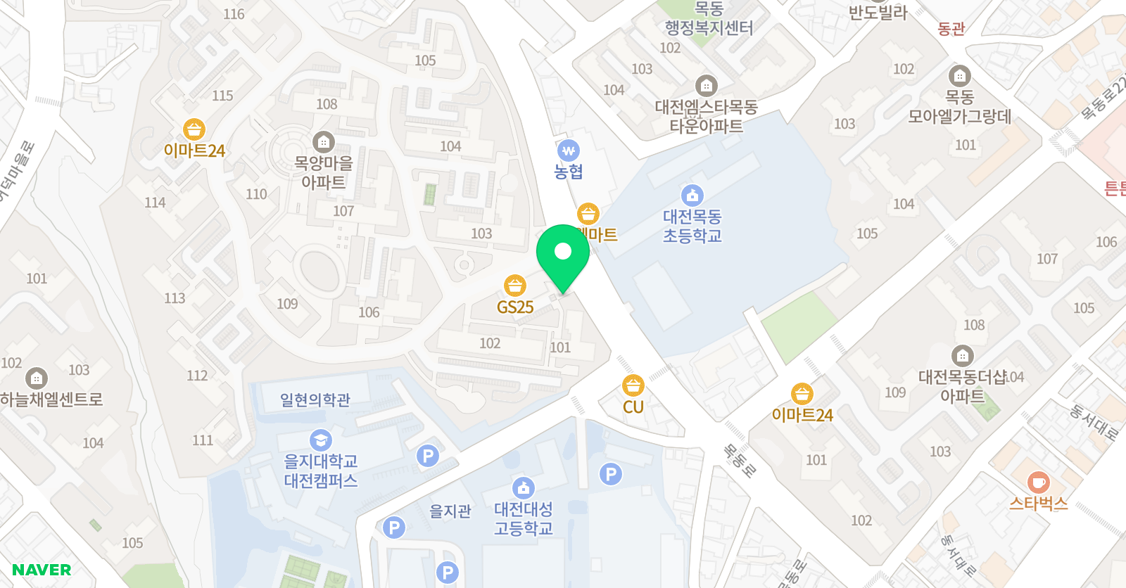 스마트해법 영어 목양교실점 위치