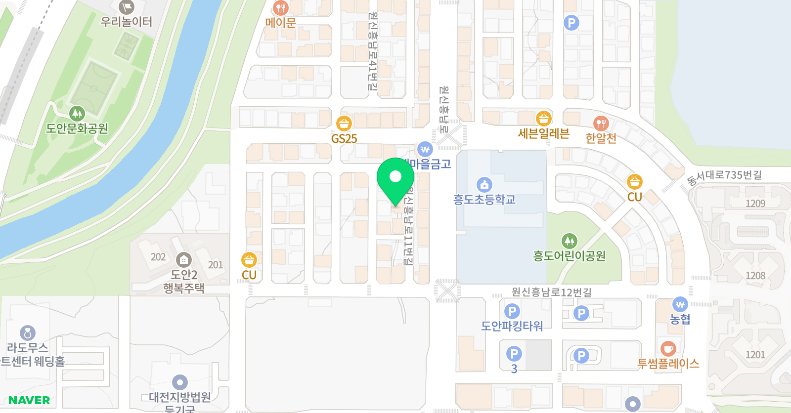 빨간펜 수학의달인 도안흥도점 위치