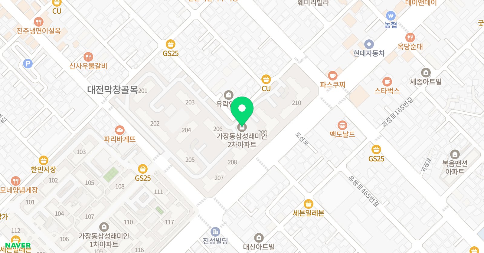 미래엔영어 래미안점  위치