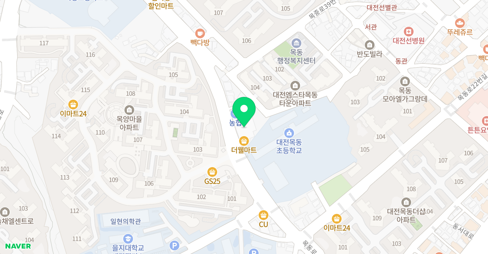 MBL목양 학원 위치