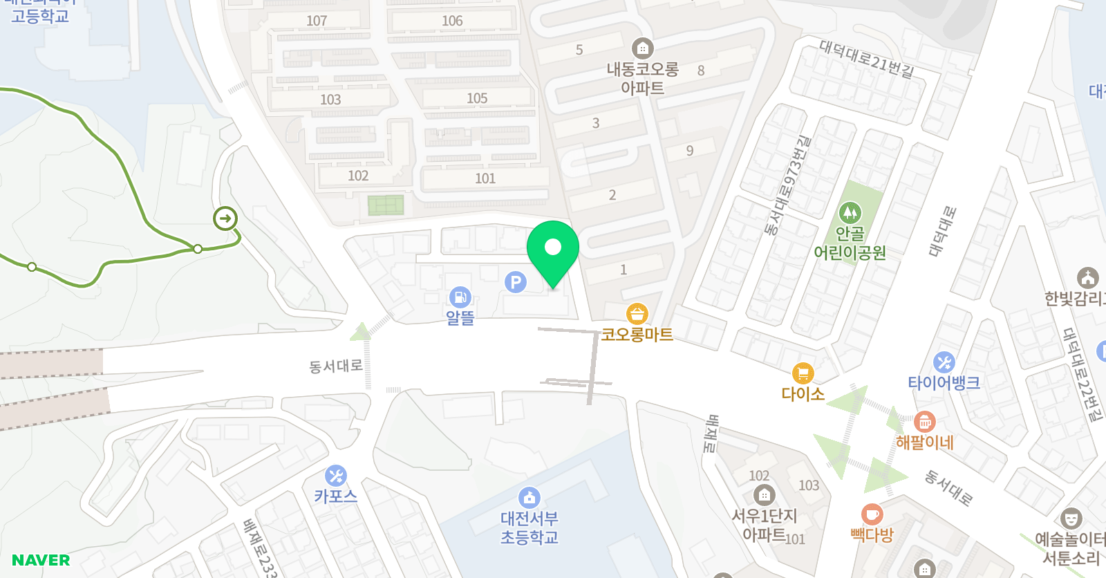 미래엔수학 삼성영어셀레나 채움 영수학원 위치