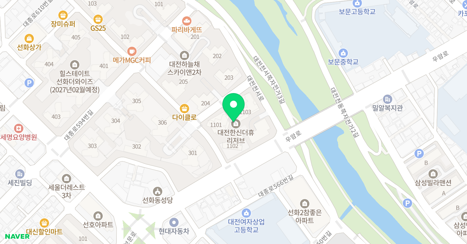 더알영어수학학원 위치