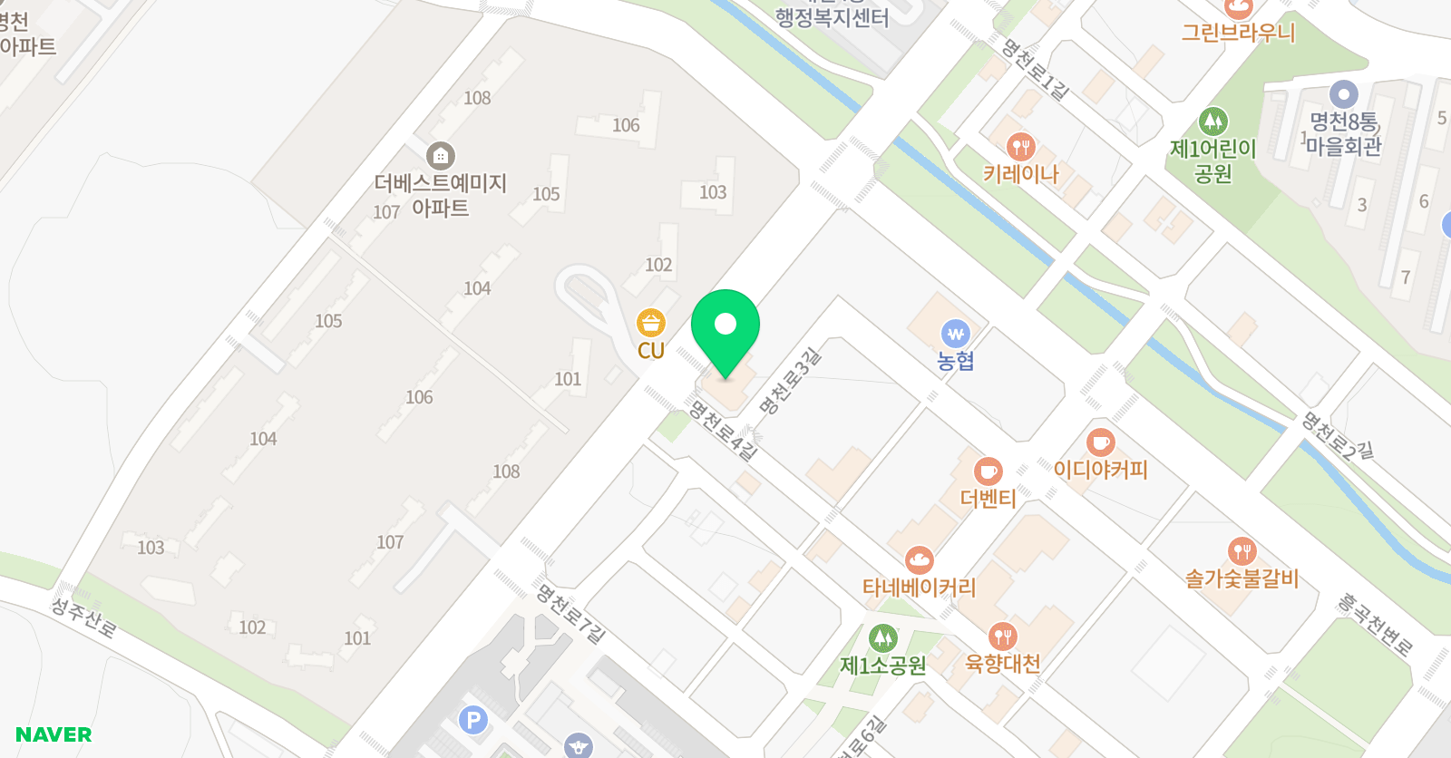 EiE고려대 어학원 보령명천캠퍼스 위치
