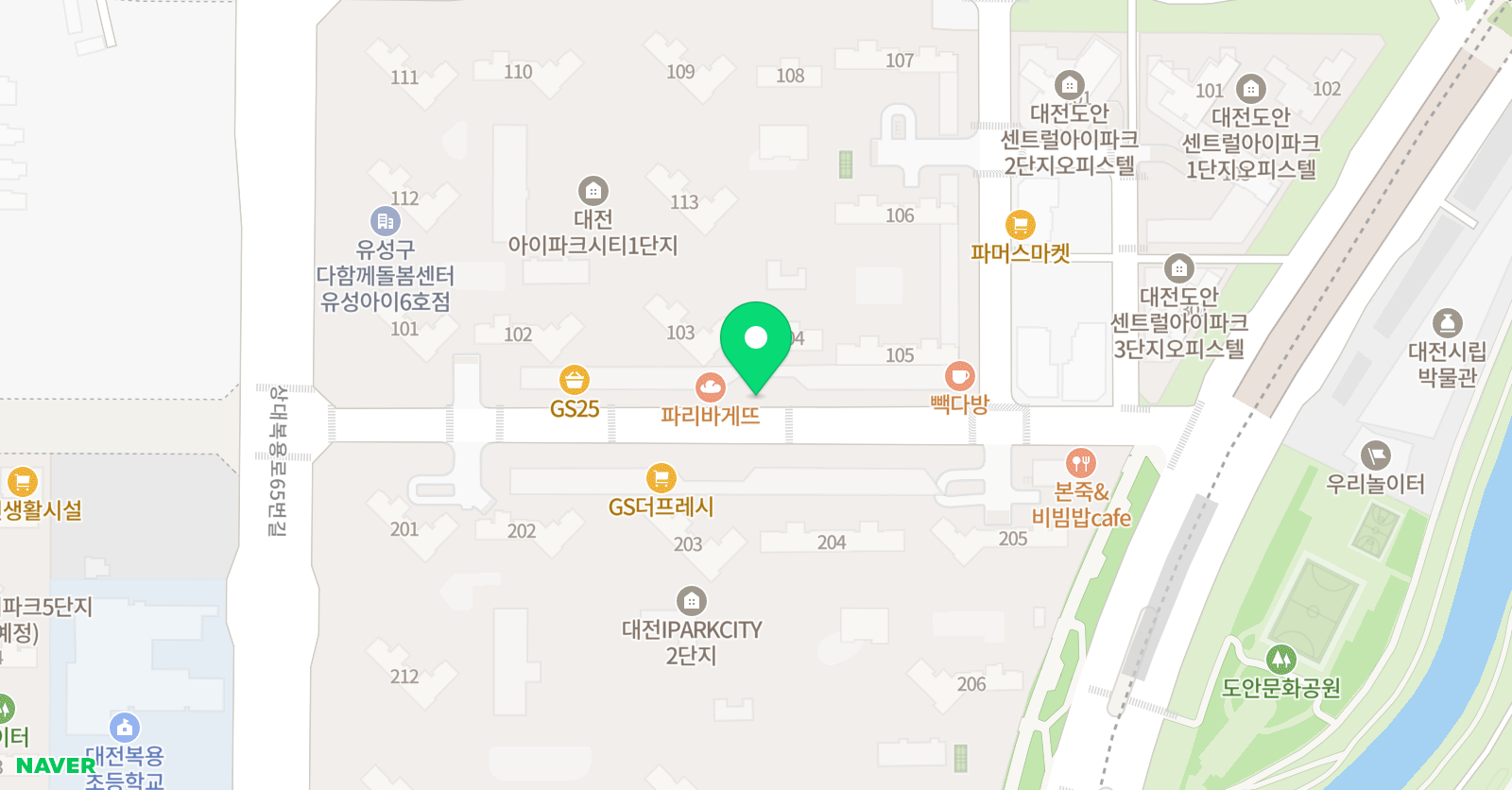 CPSIB 글읽는아이들 학원 위치