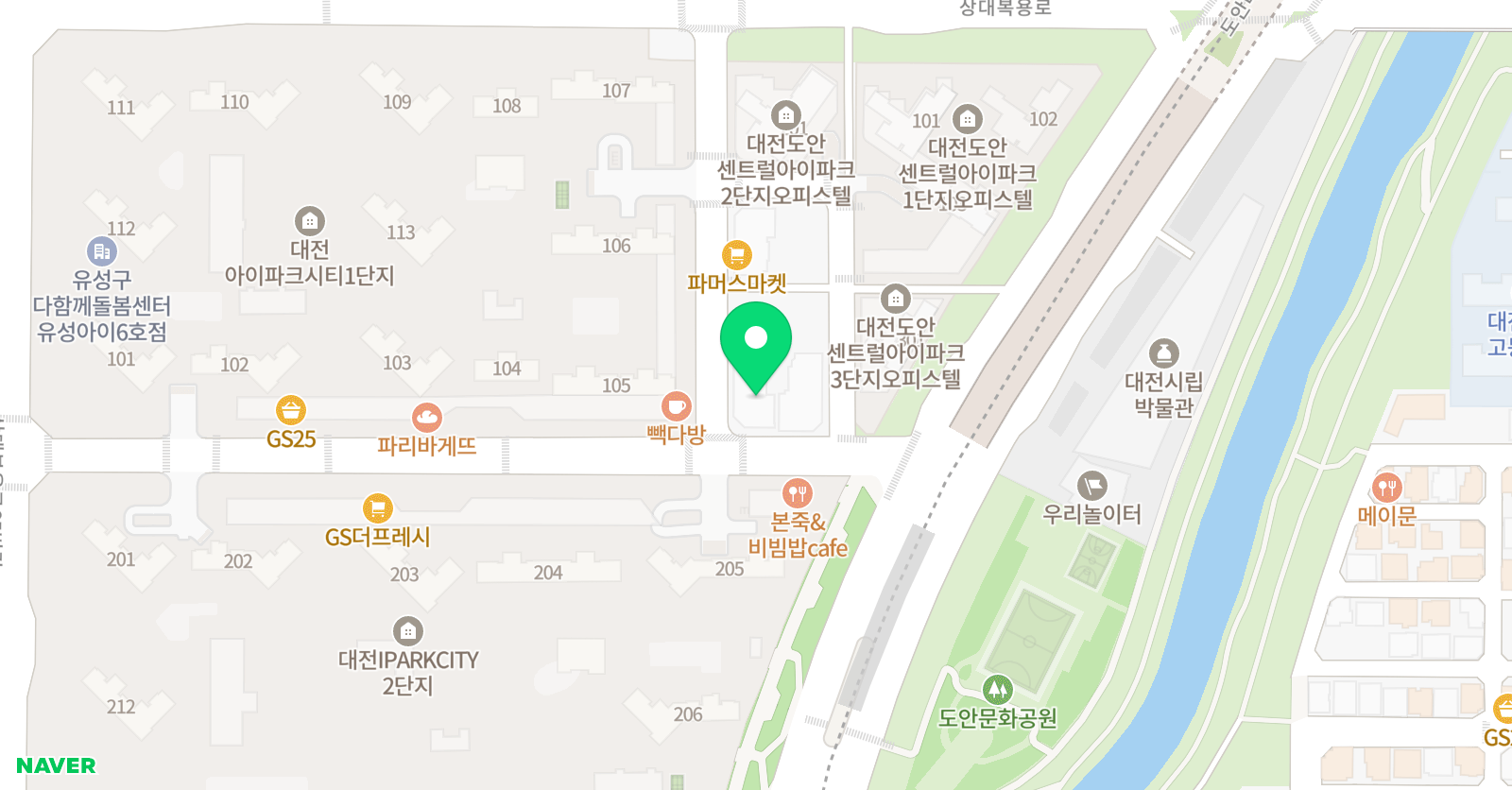 상대도안코너스톤어학원 위치