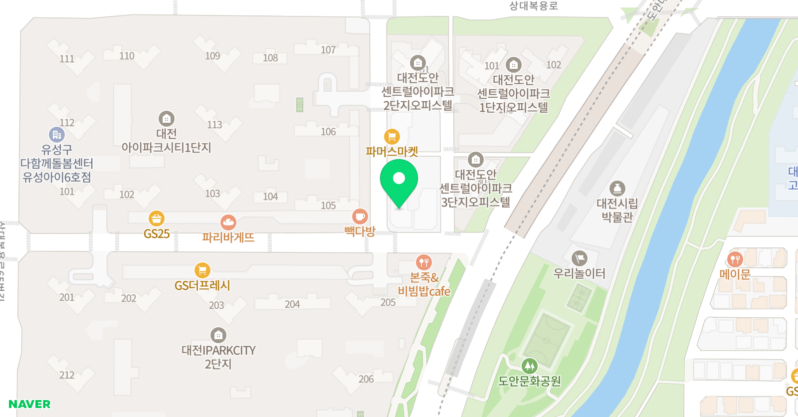 호연지기 국어논술학원 도안점 위치