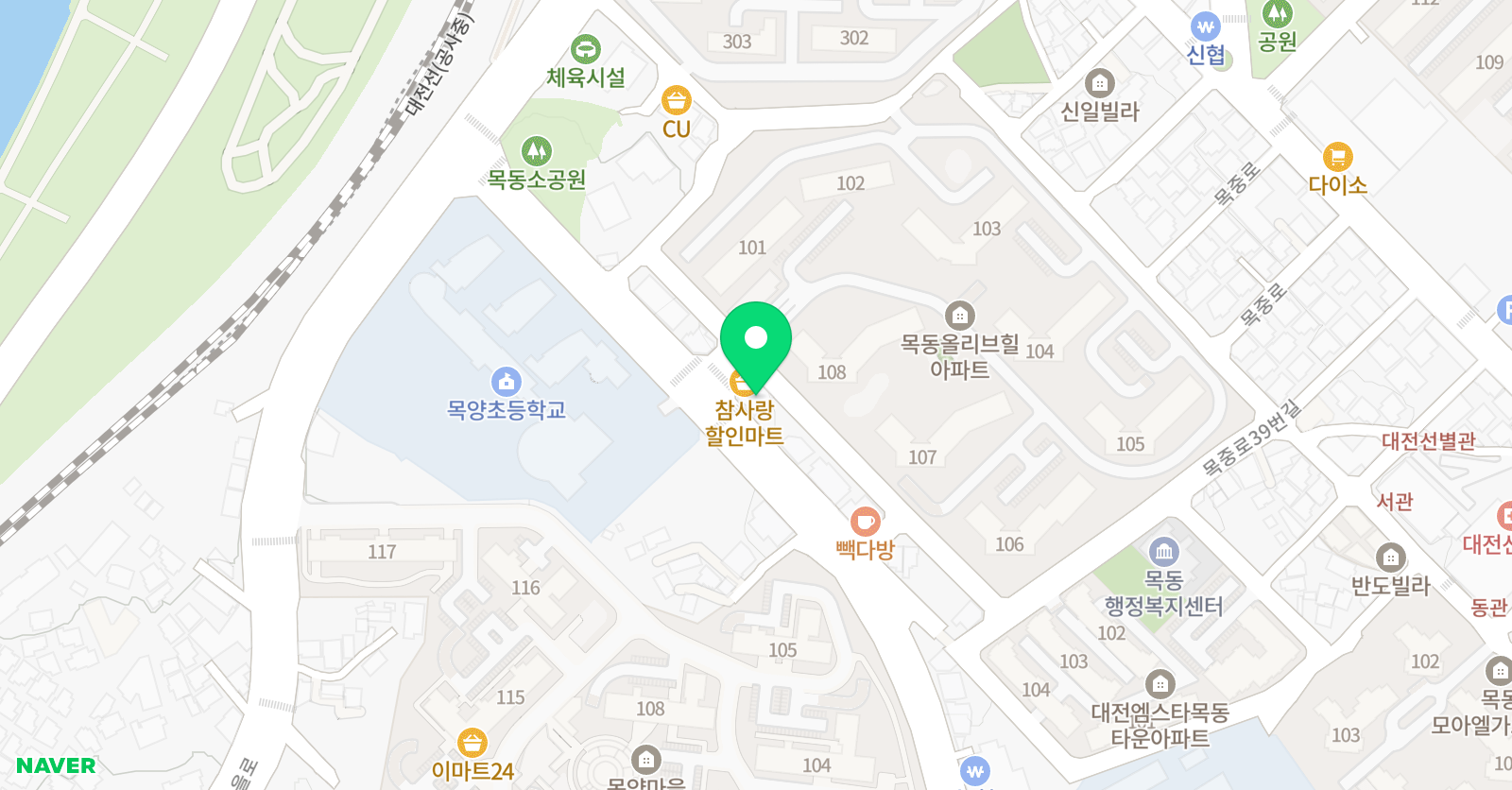 소나무향기 태권도 위치
