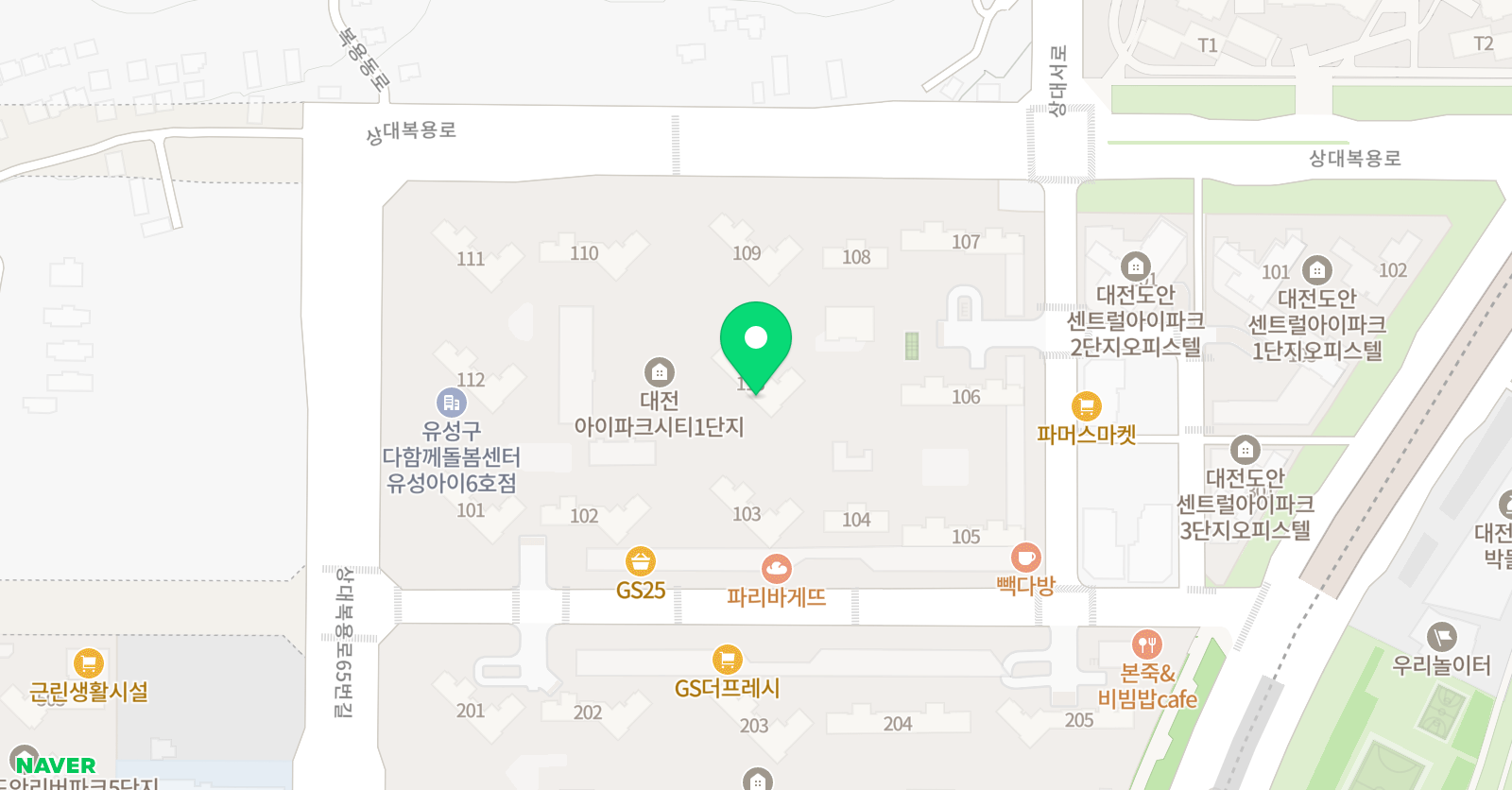 교원 영어학원 위치