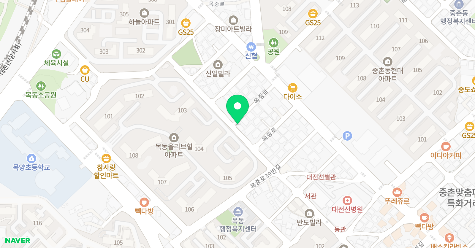 오영수 전문학원 위치