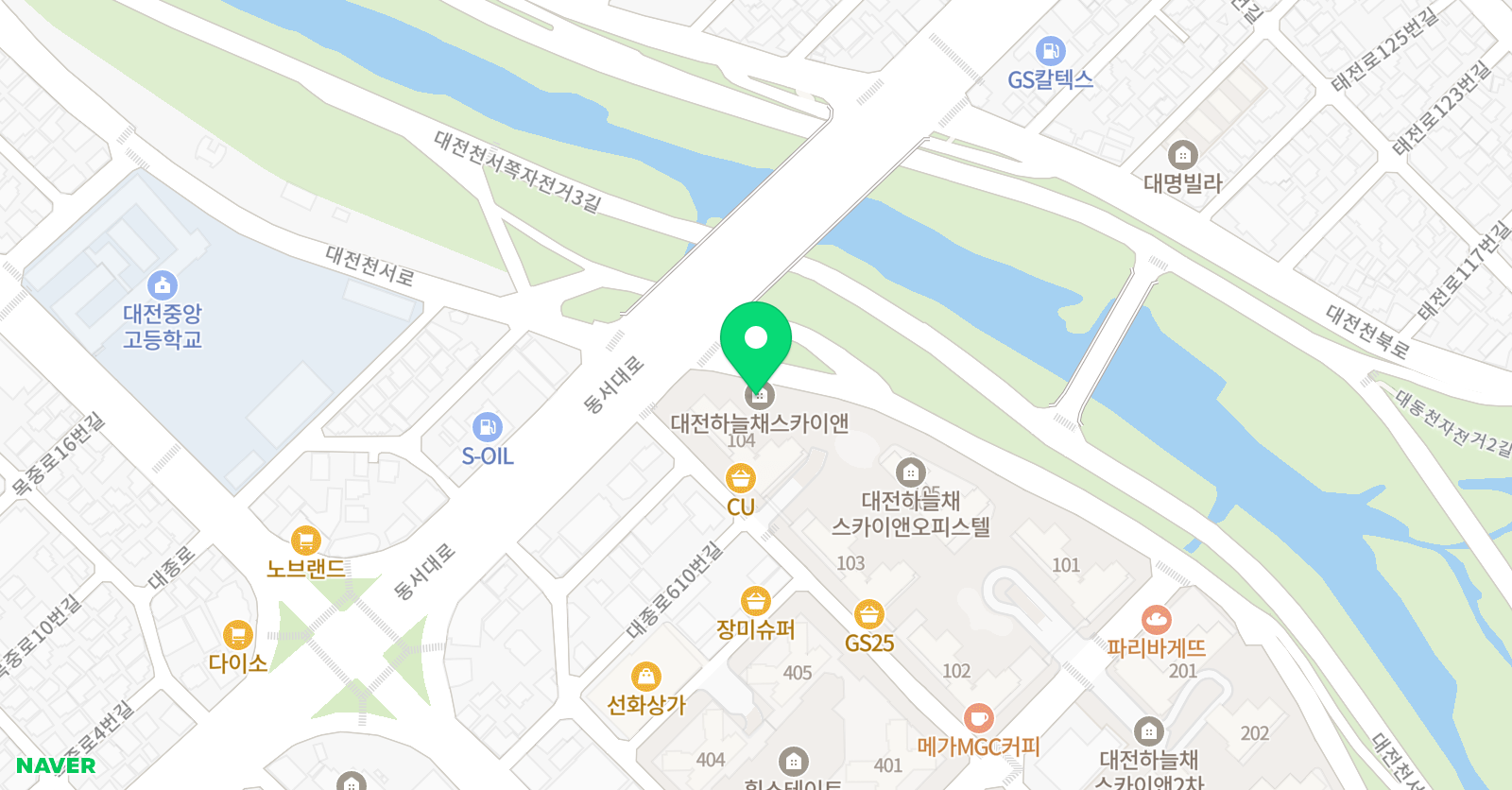 그림아트스튜디오 대전선화원미술교습소 위치