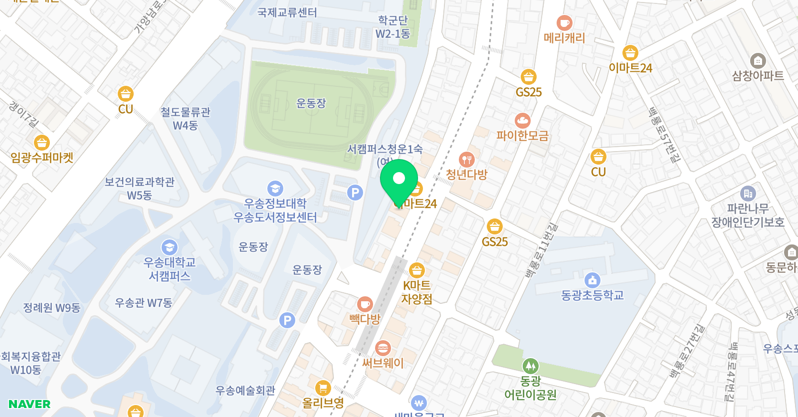 아이비 생활영어학원 위치