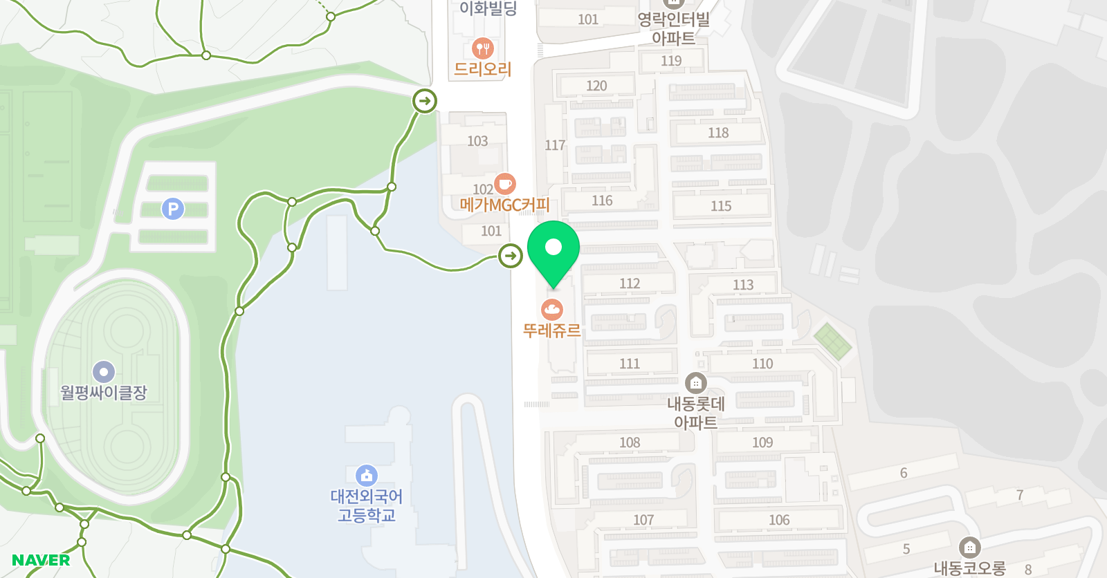 프렌잉글리시&매쓰 내동롯데학원 위치