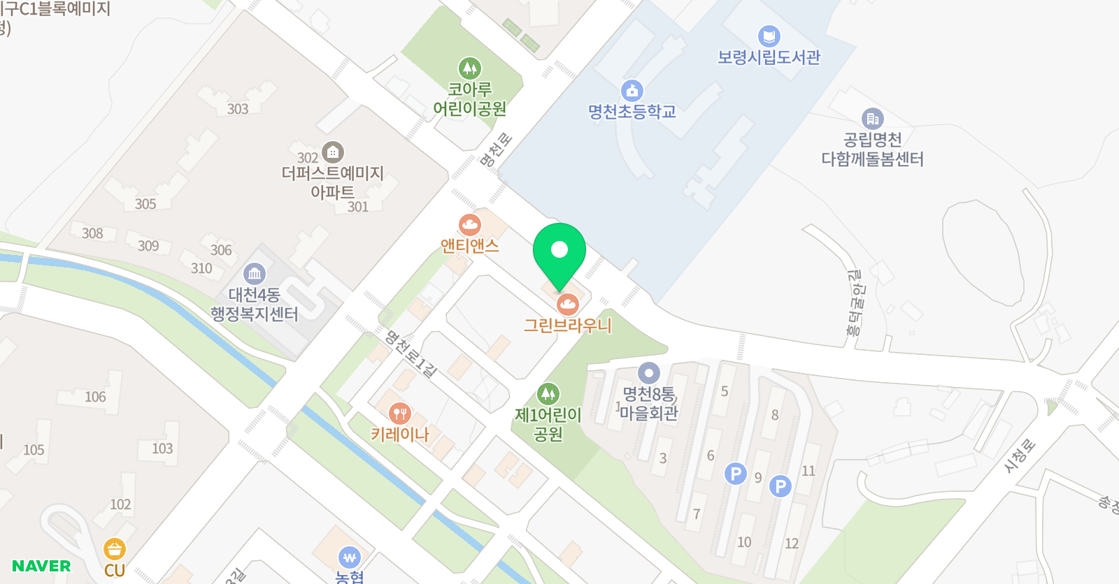 수수학 초등관 위치