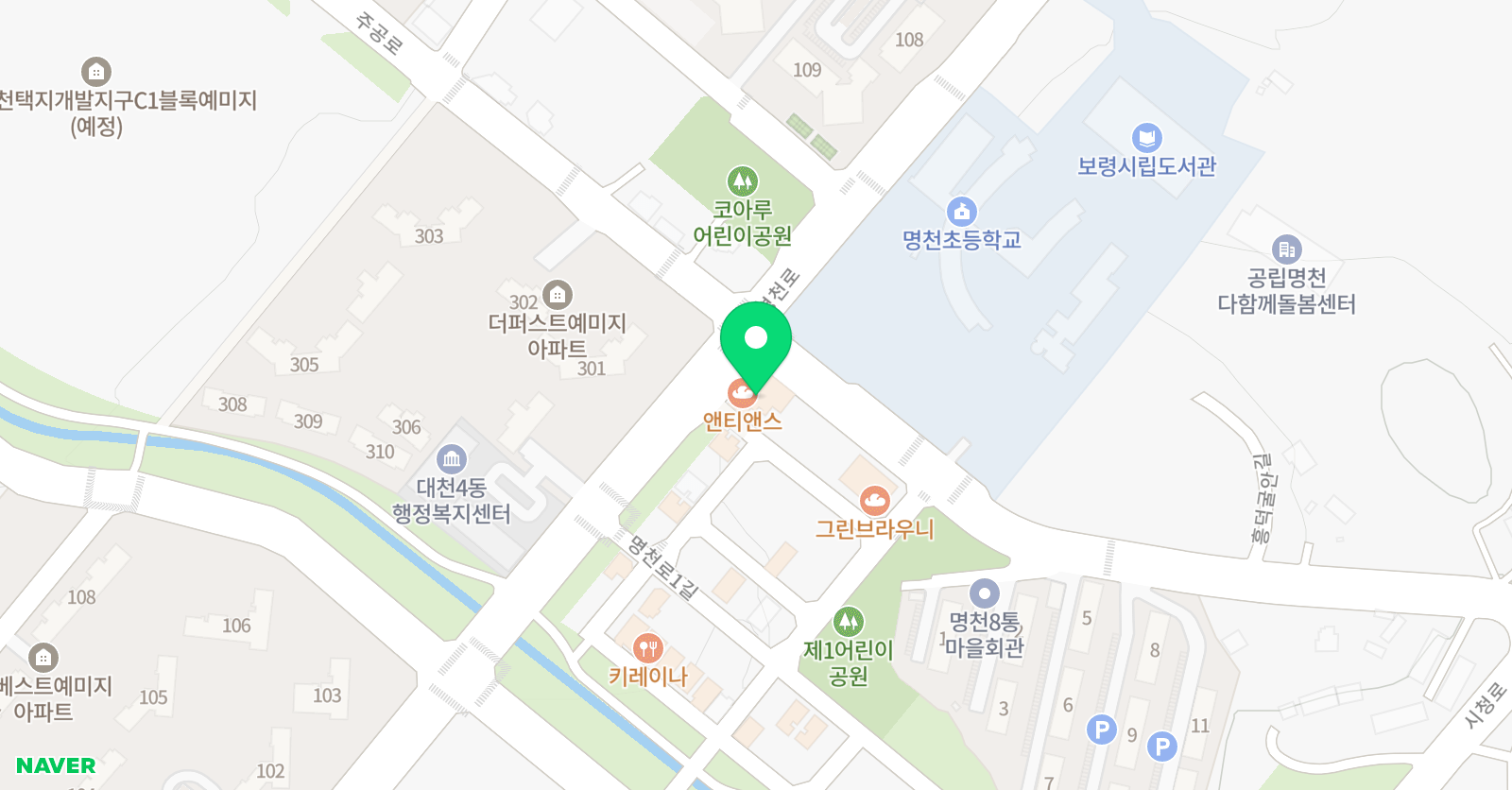 GnB 어학원 보령캠퍼스 위치