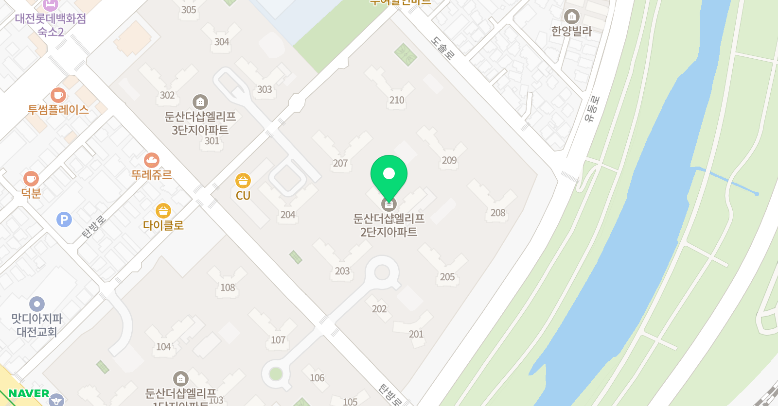 책읽는다락서원 더샵프라임학원 위치
