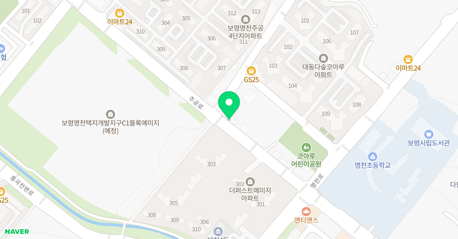 수학나래해법교실 위치